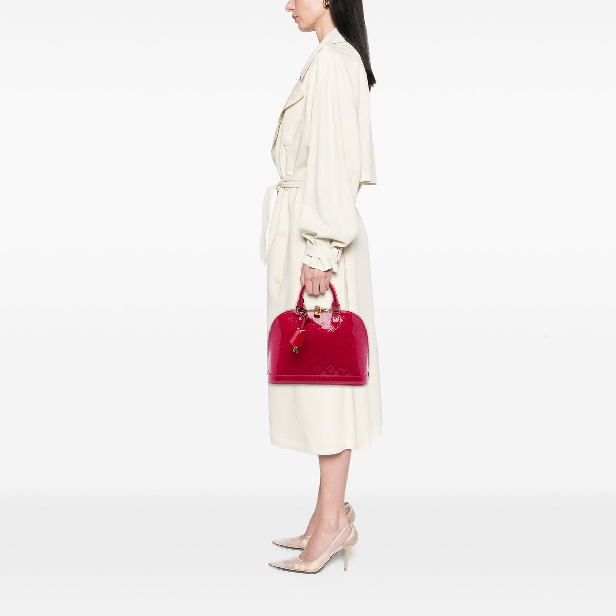 Louis Vuitton Monogram Vernis Alma PM — Pink