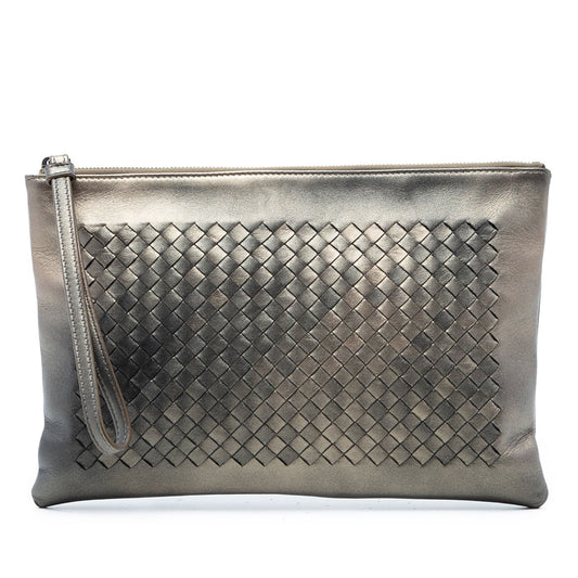 Bottega Veneta Nappa Intrecciato Wristlet Clutch