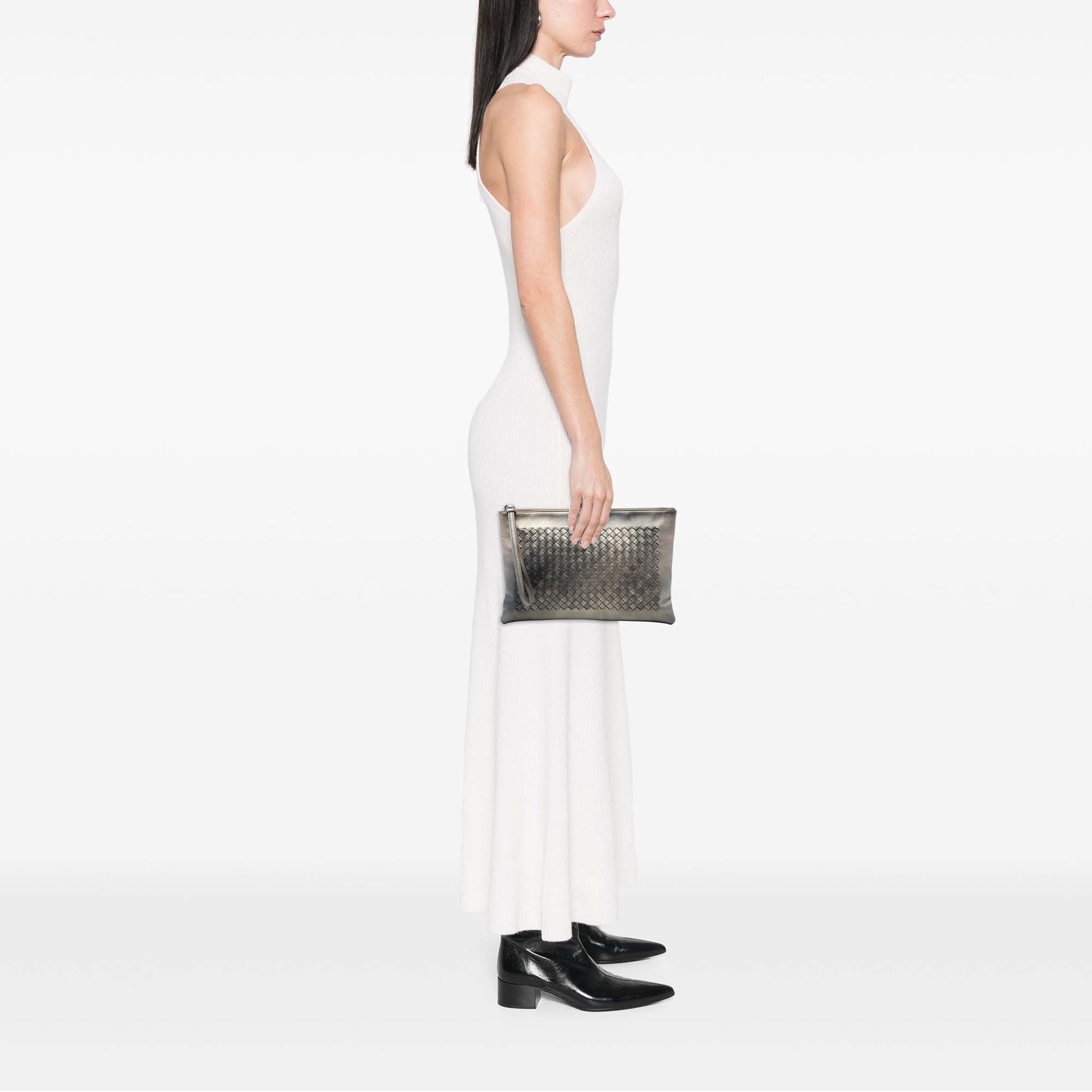 Bottega Veneta Nappa Intrecciato Wristlet Clutch