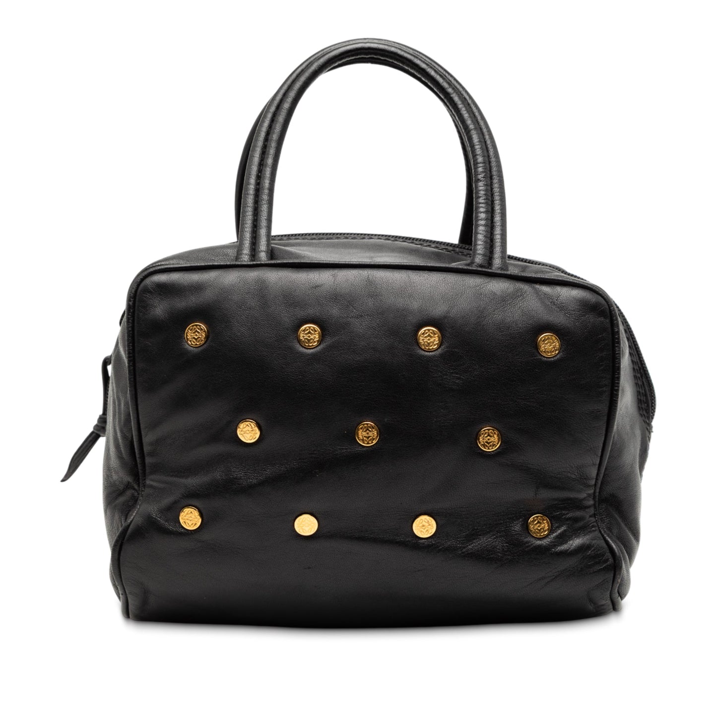 LOEWE Leather Anagram Studs Handbag