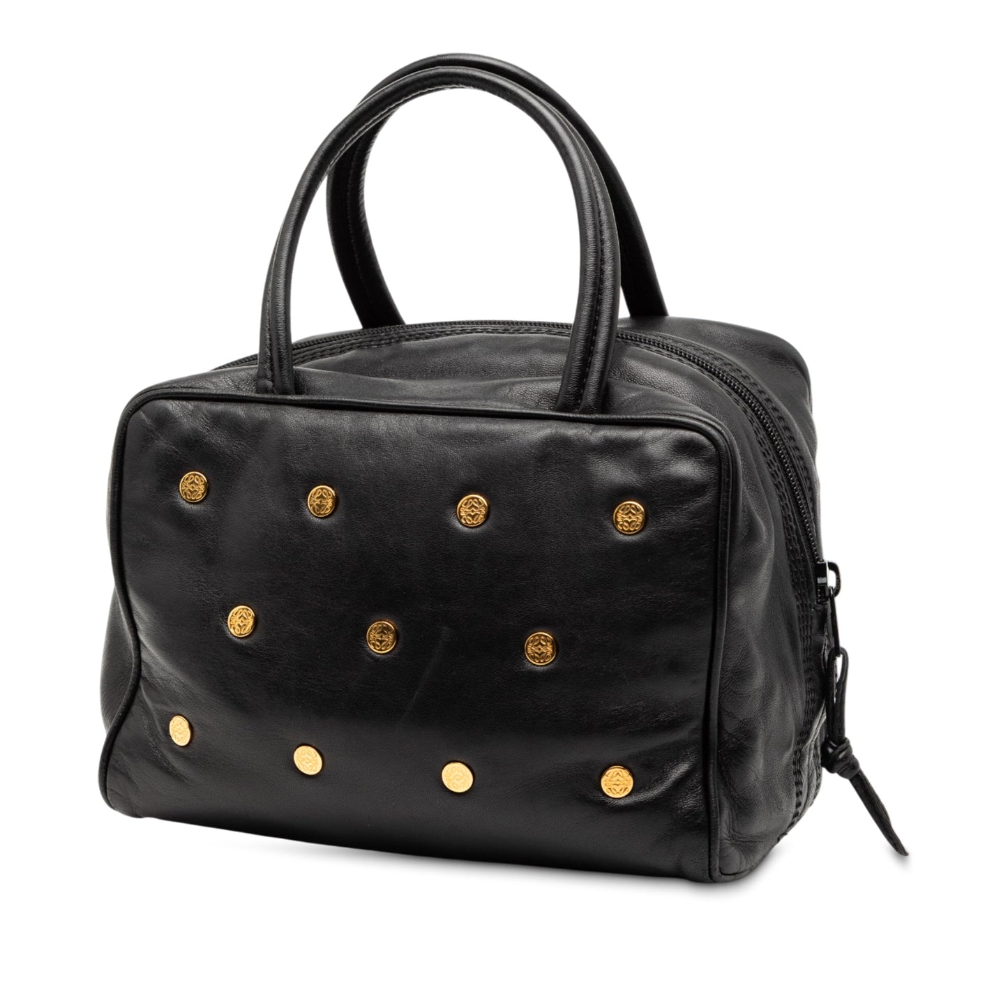 LOEWE Leather Anagram Studs Handbag