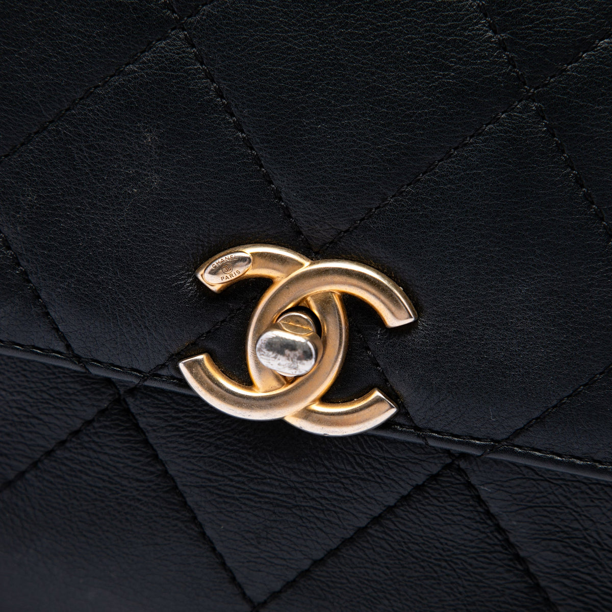 Chanel Small Quilted Calfskin Framing Chain Flap — Black