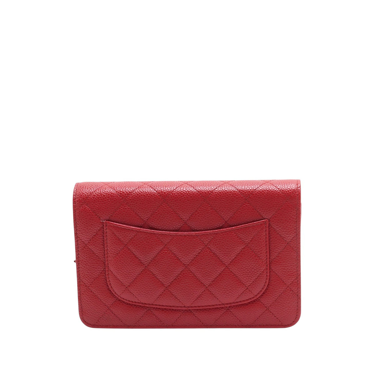 Chanel CC Quilted Caviar Wallet on Chain