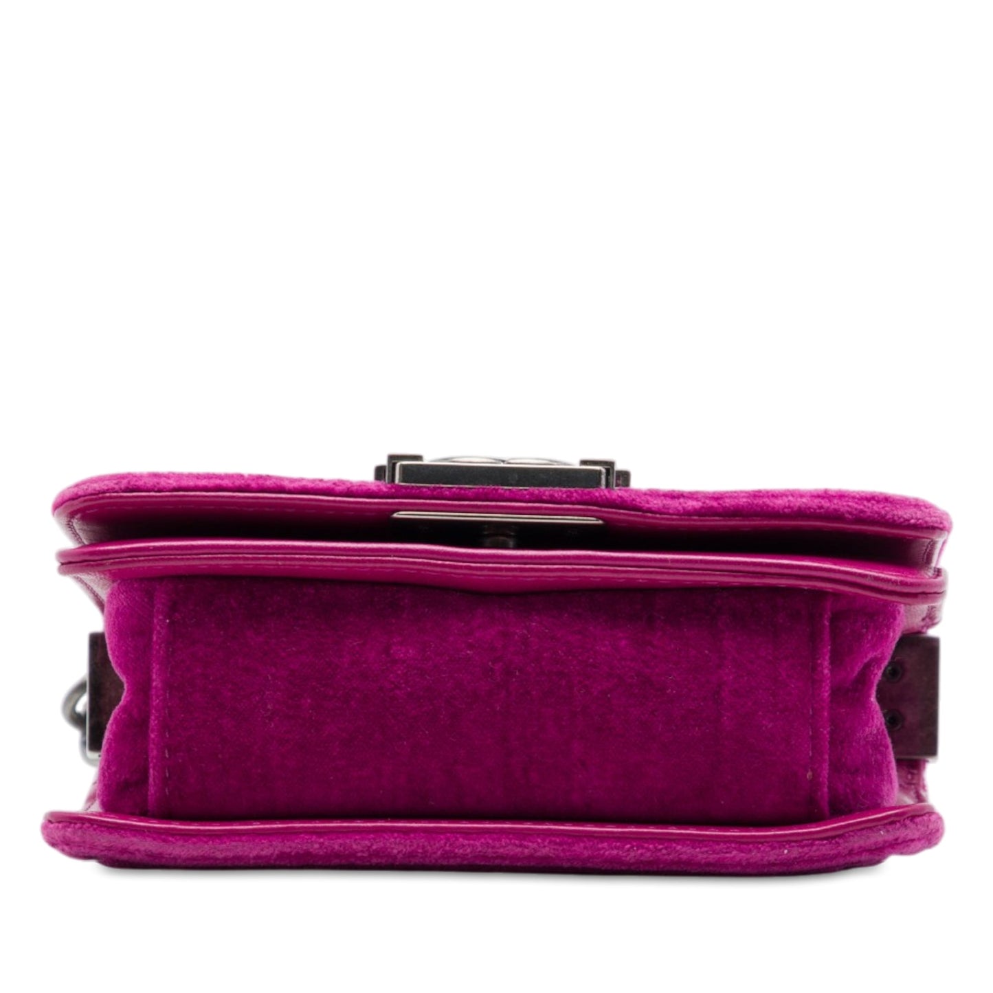 Chanel Mini Quilted Velvet Boy Flap