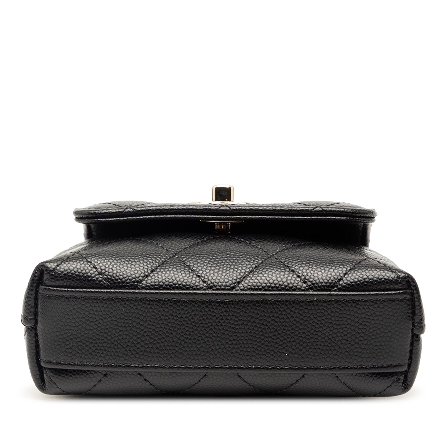 Chanel Nano Quilted Caviar Coco Top Handle Bag