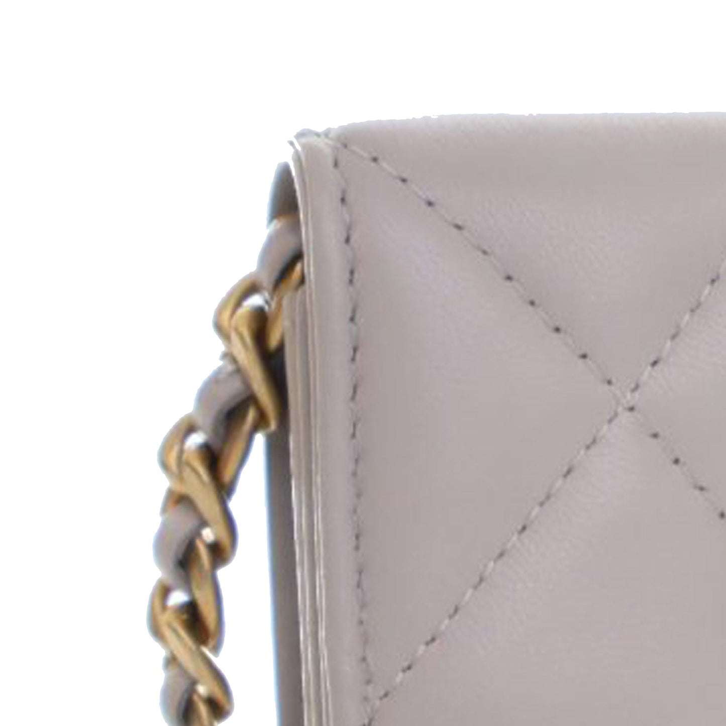 Chanel Quilted Lambskin 19 Flap Coin Purse With Chain