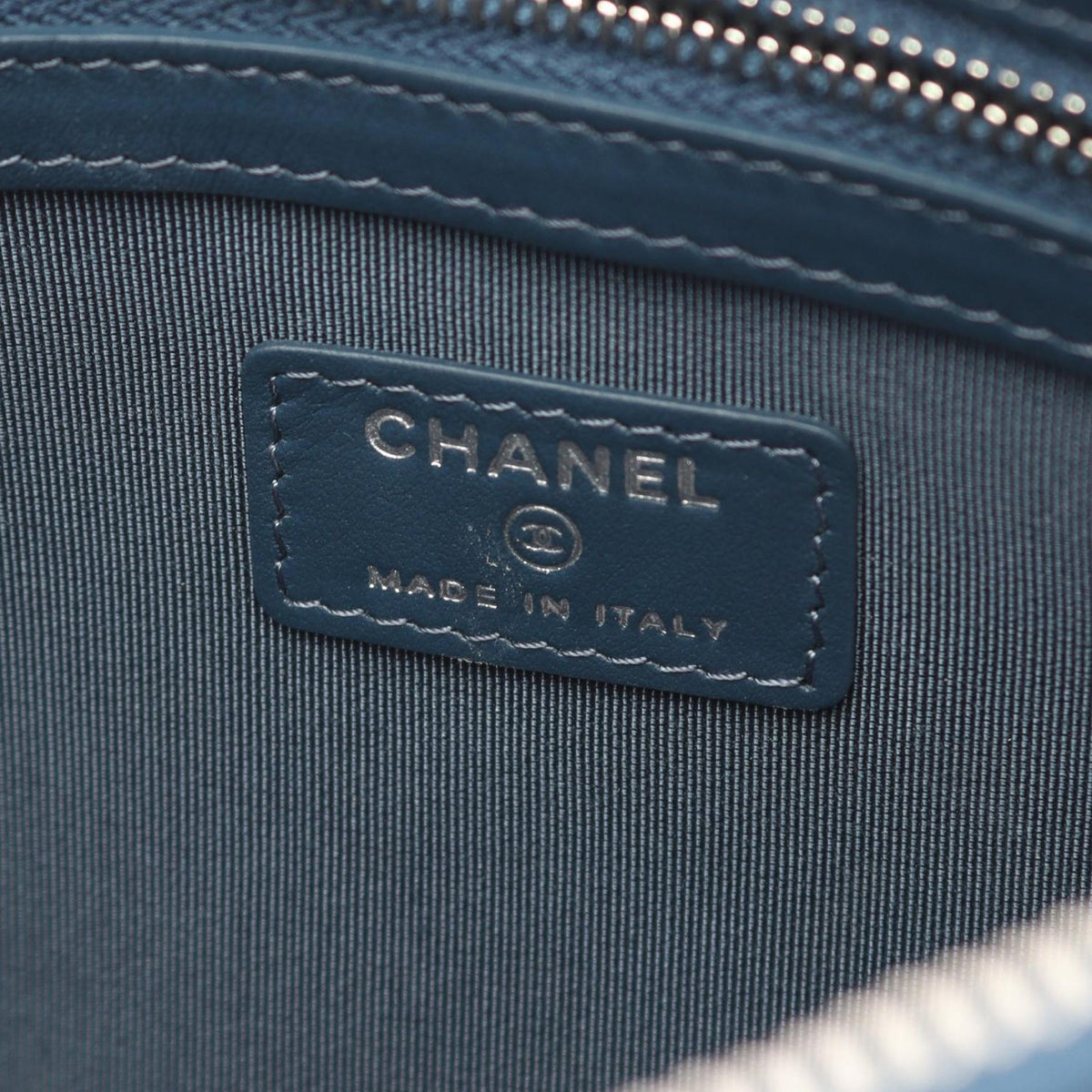 Chanel Medium Quilted Caviar Boy O Case Clutch