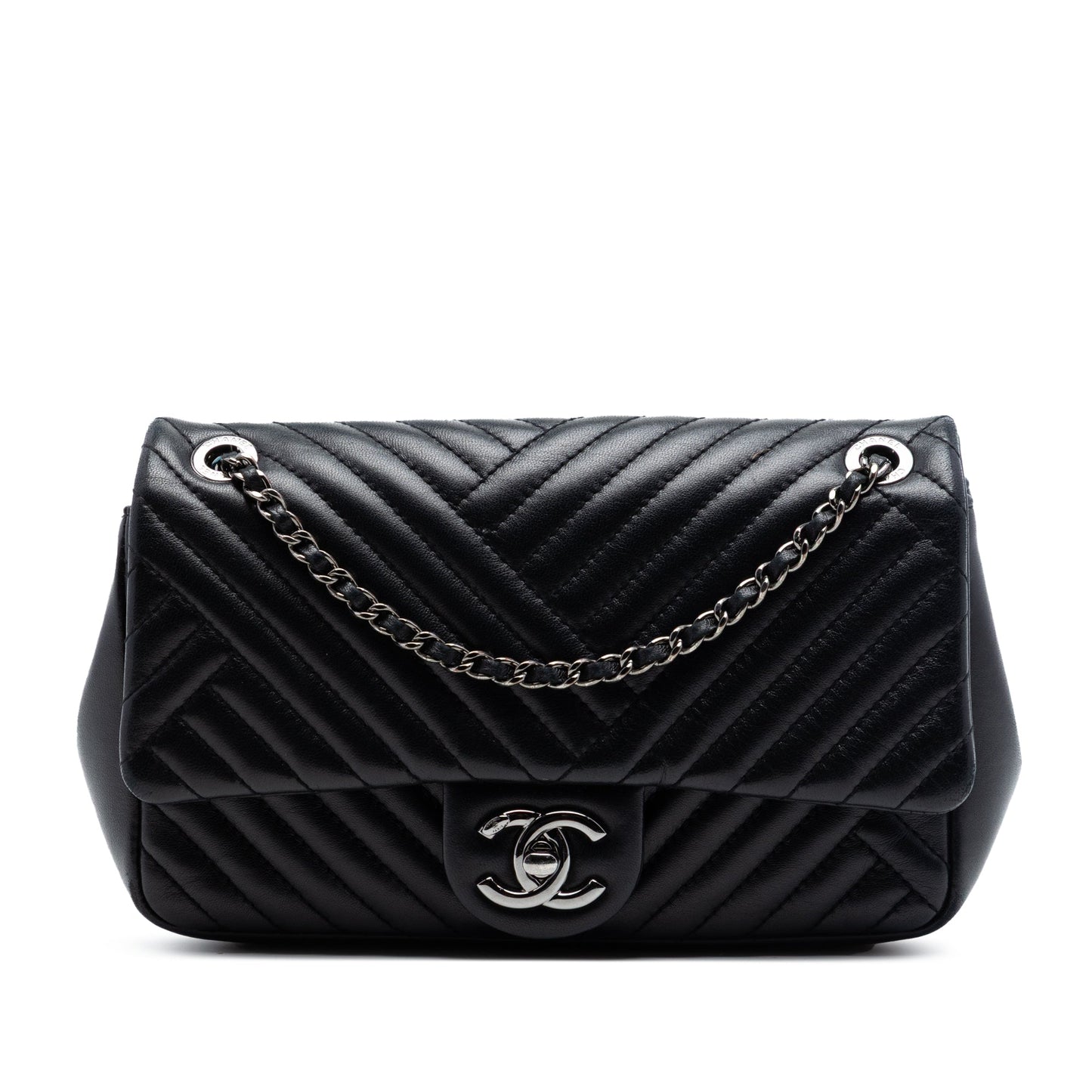 Chanel Small Lambskin CC Crossing Flap