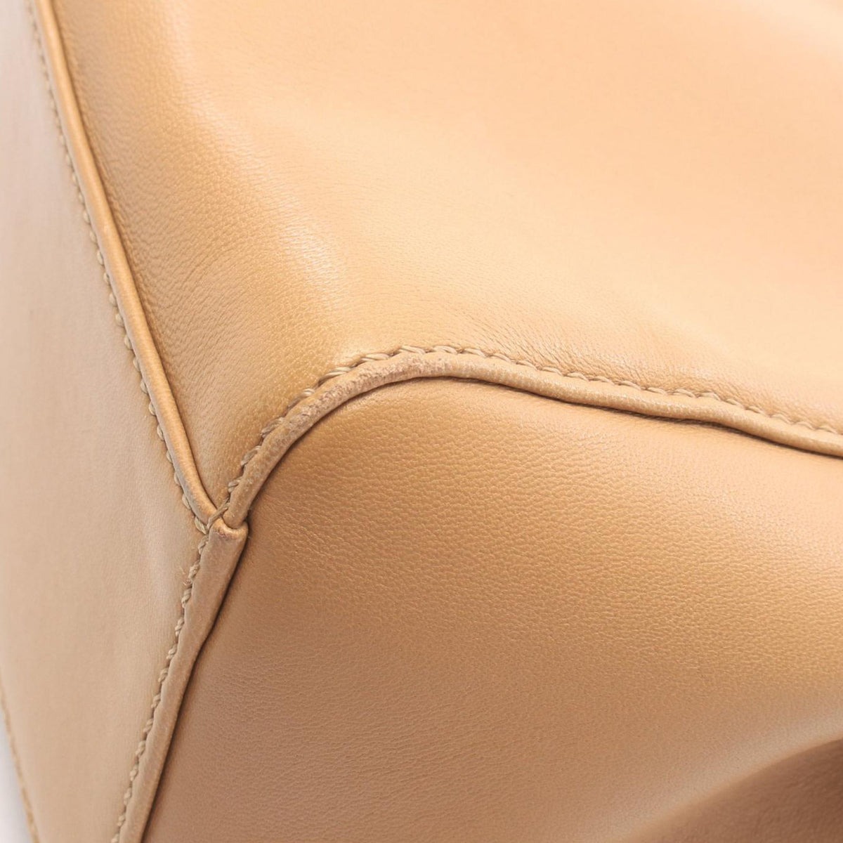 Fendi Mini Leather Peekaboo Iconic Satchel — Brown