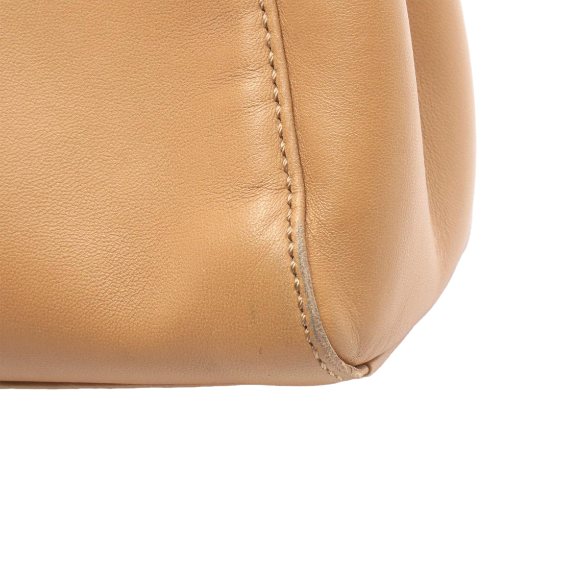 Fendi Mini Leather Peekaboo Iconic Satchel — Brown