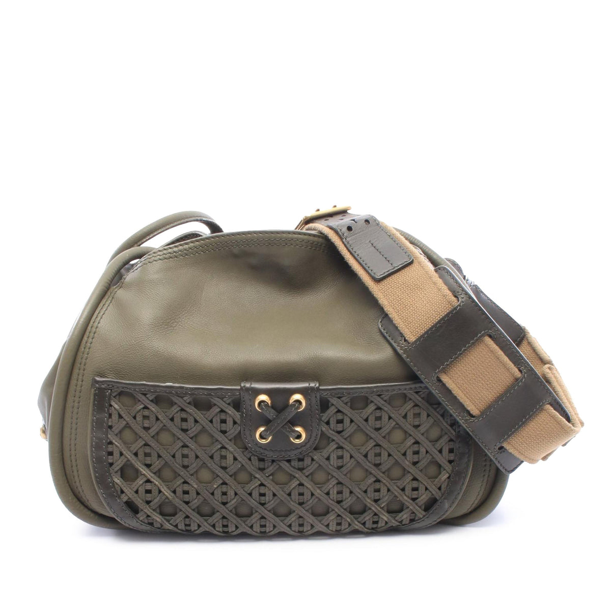 Dior Leather Lattice Crossbody