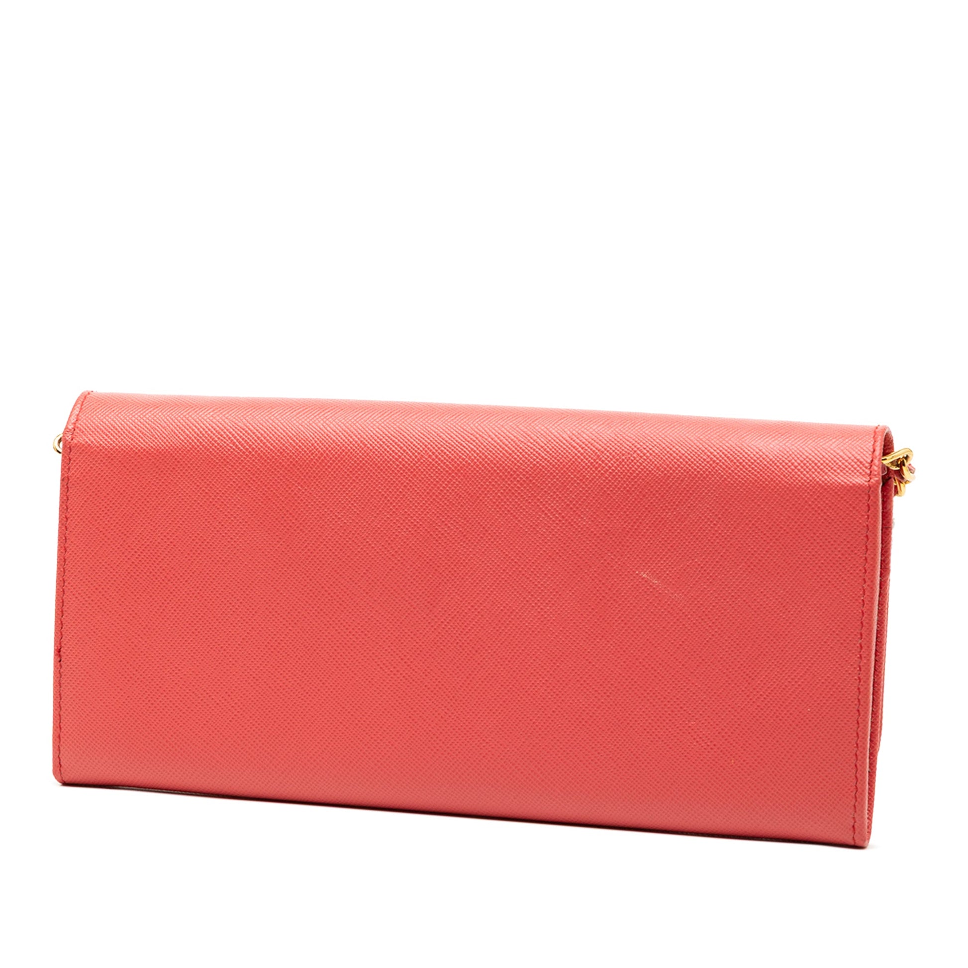 Prada Saffiano Lux Wallet On Chain