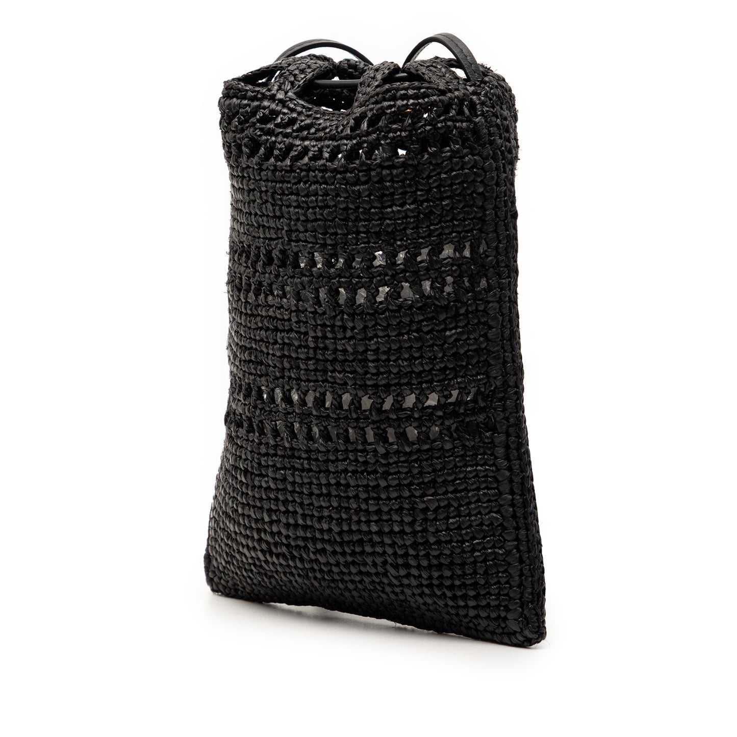 LOEWE Paula Ibiza Raffia Drawstring Pocket Crossbody