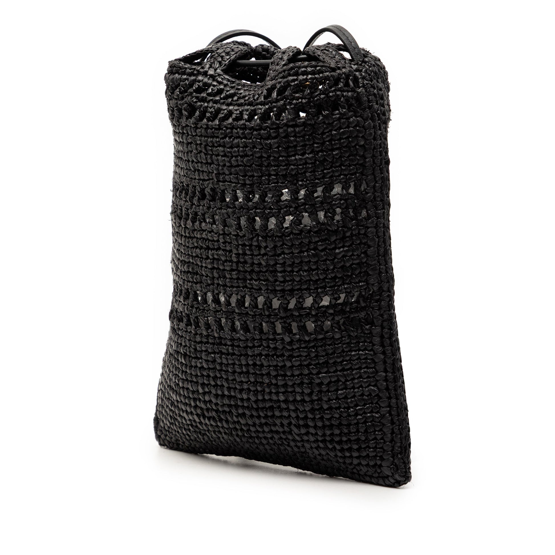 LOEWE Paula Ibiza Raffia Drawstring Pocket Crossbody