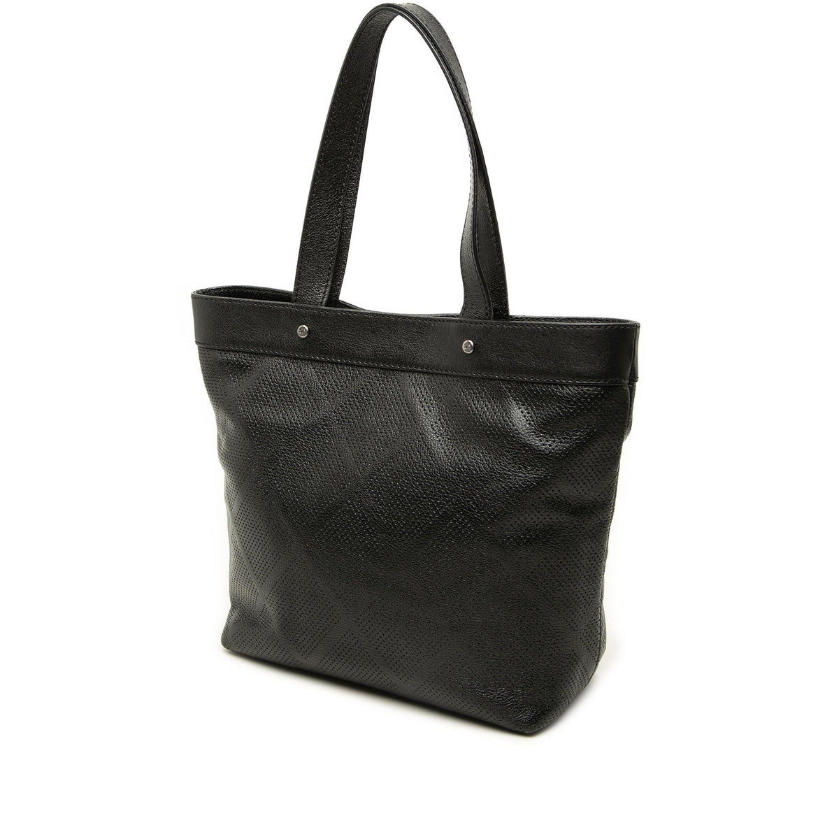 Chanel CC Perforated Lambskin Tote — Black