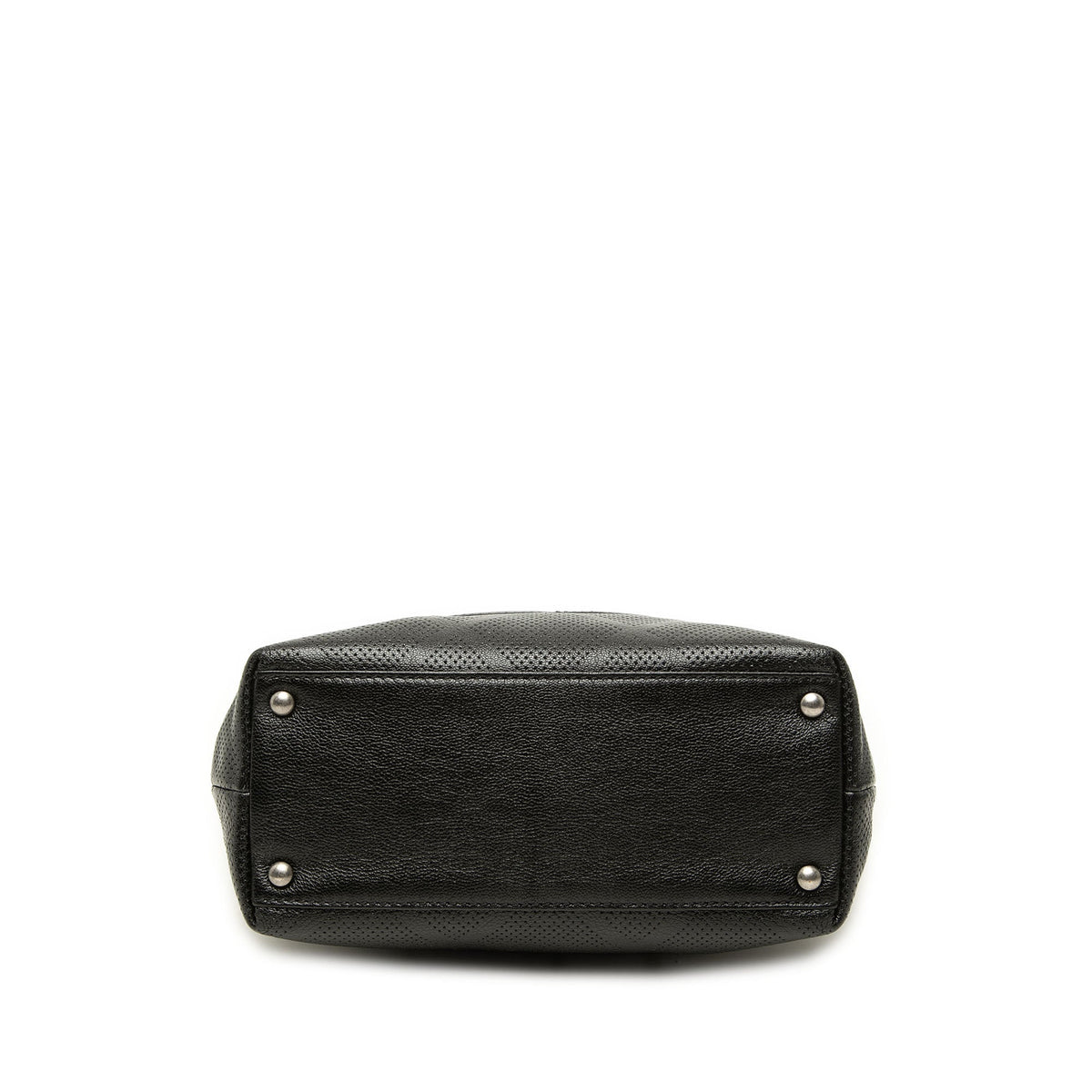 Chanel CC Perforated Lambskin Tote — Black