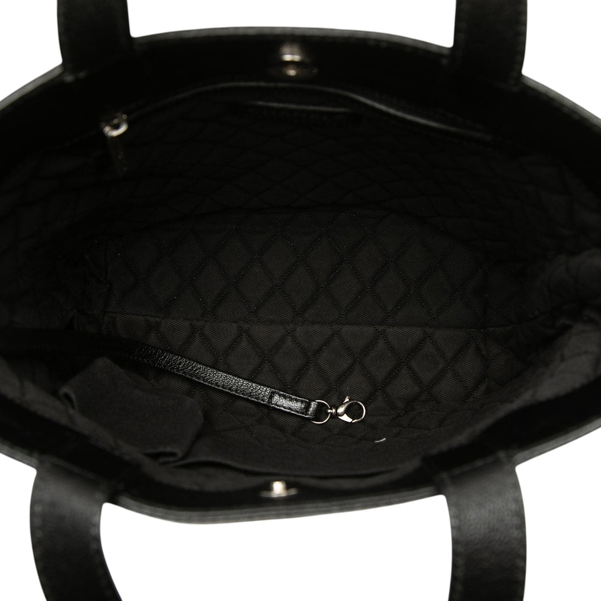 Chanel CC Perforated Lambskin Tote — Black