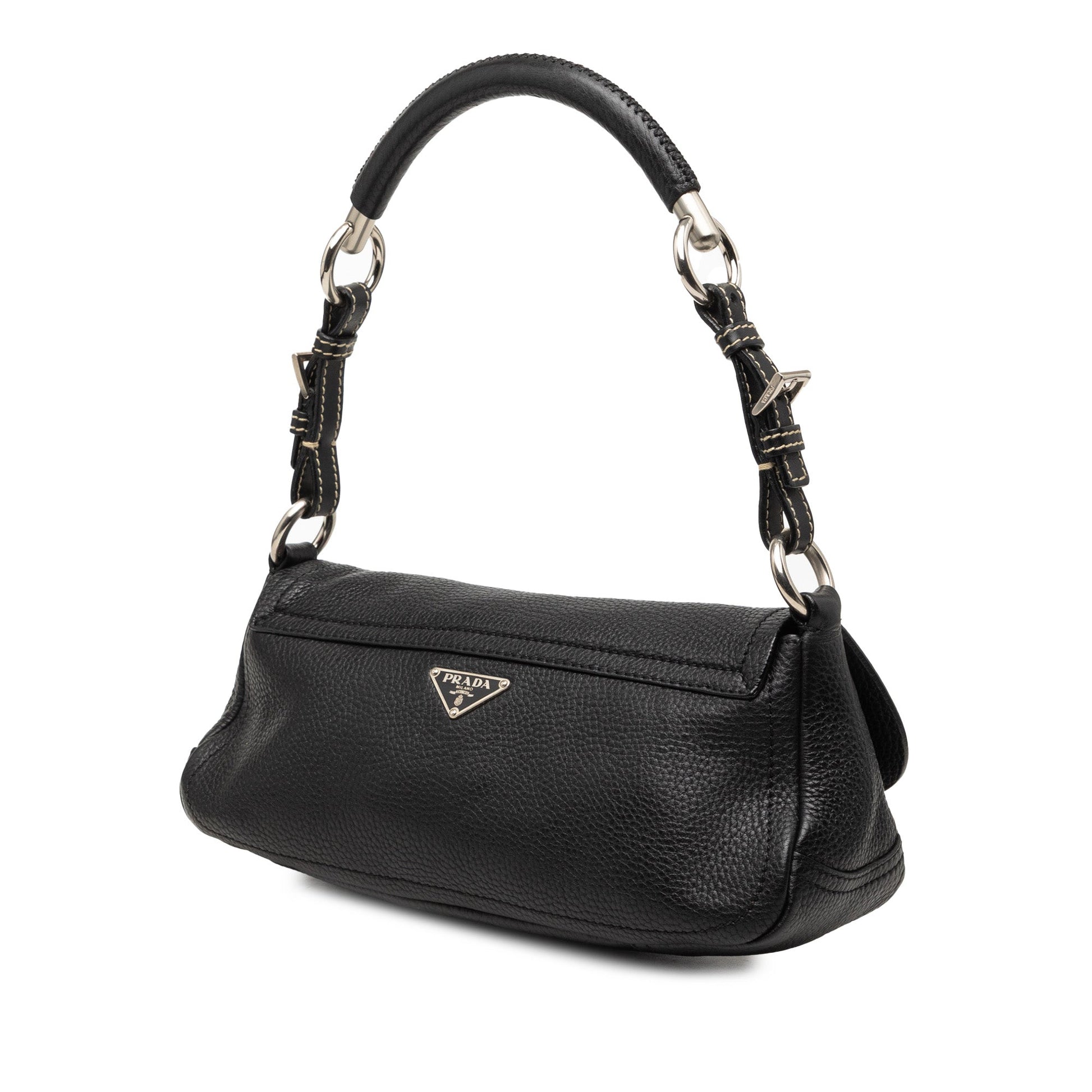 Prada Vitello Daino Flap Shoulder Bag