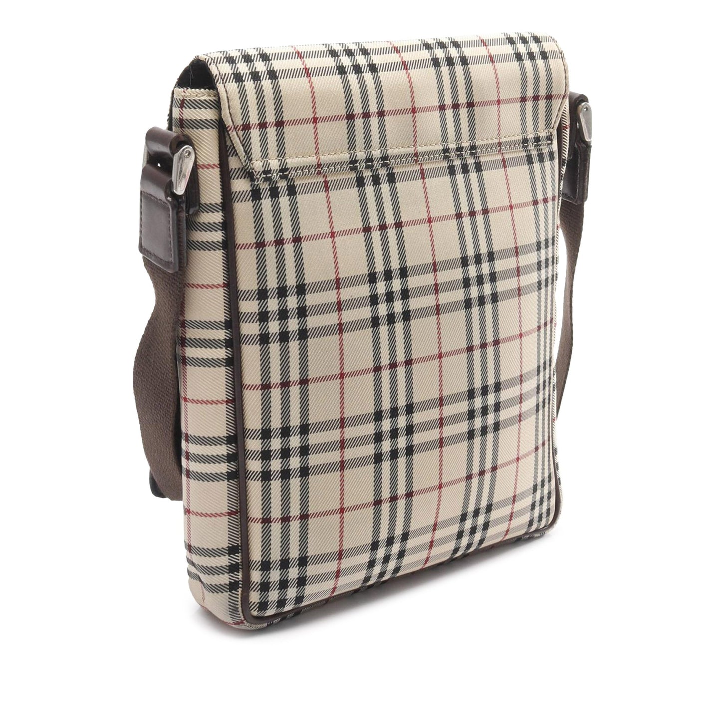 Burberry House Check Canvas Flap Crossbody