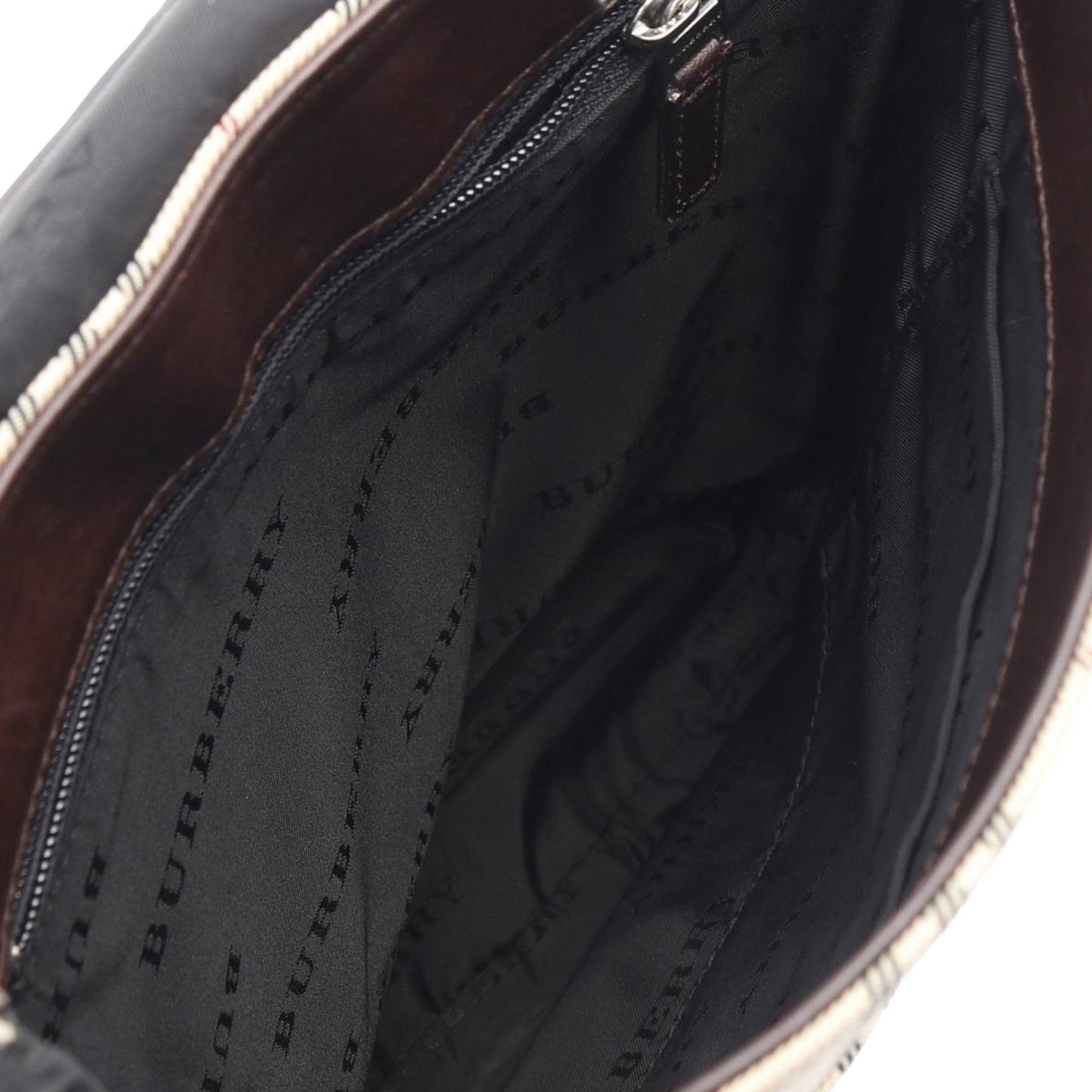Burberry House Check Canvas Flap Crossbody