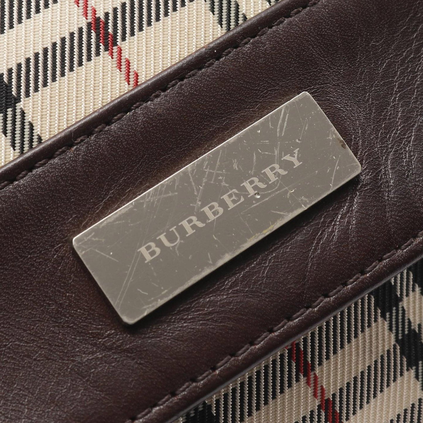 Burberry House Check Canvas Flap Crossbody