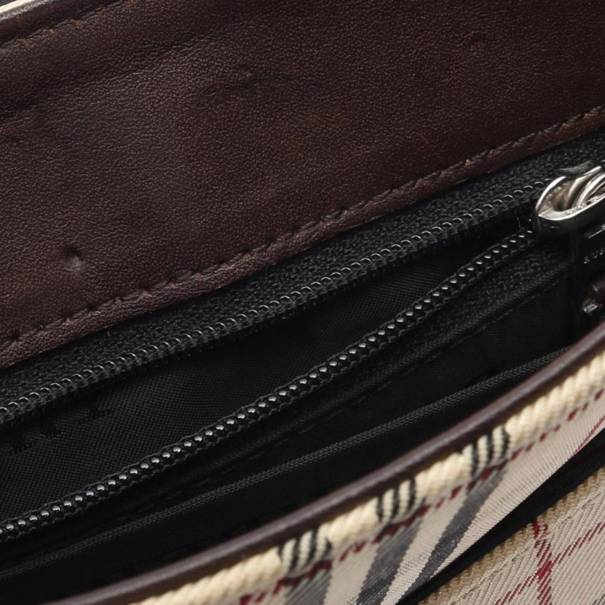 Burberry House Check Canvas Flap Crossbody