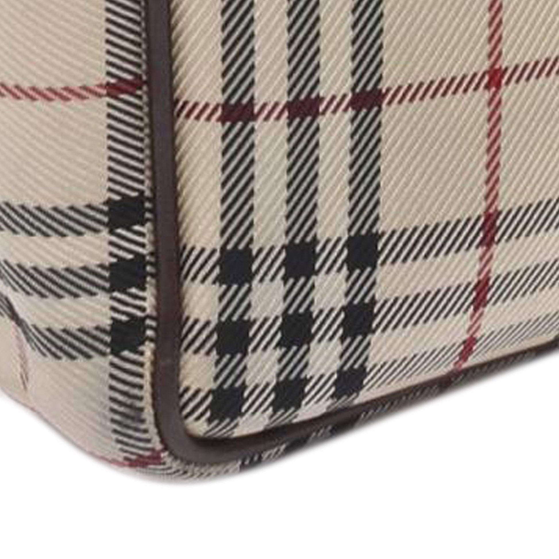 Burberry House Check Canvas Flap Crossbody