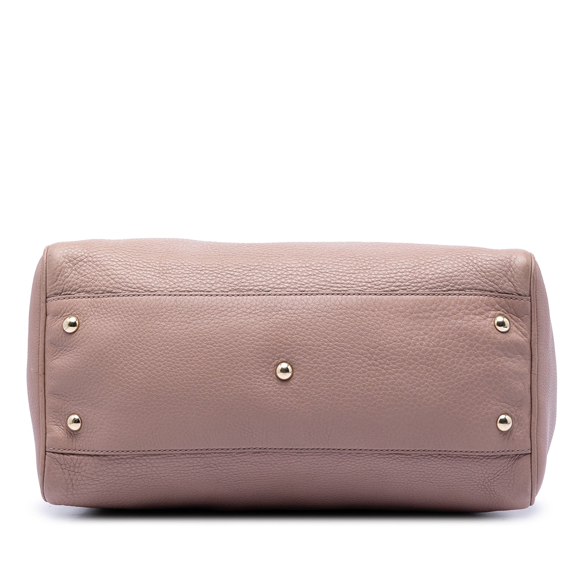 Gucci Medium Calfskin Bamboo Shopper Boston Bag