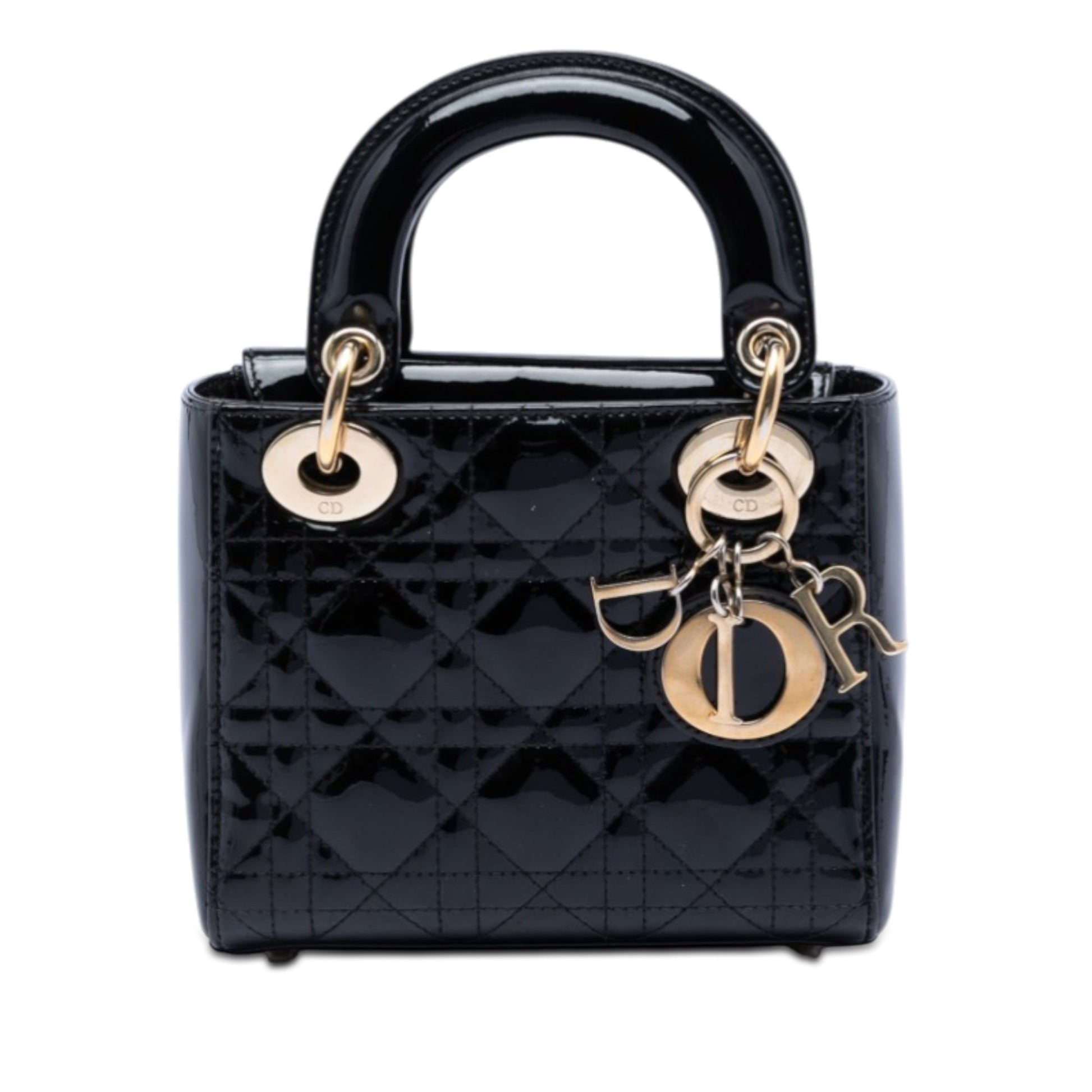 Dior Mini Patent Cannage Lady Dior