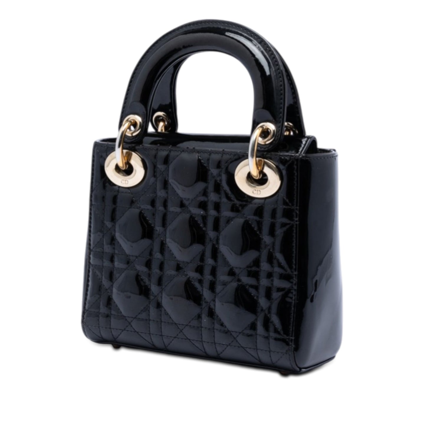 Dior Mini Patent Cannage Lady Dior
