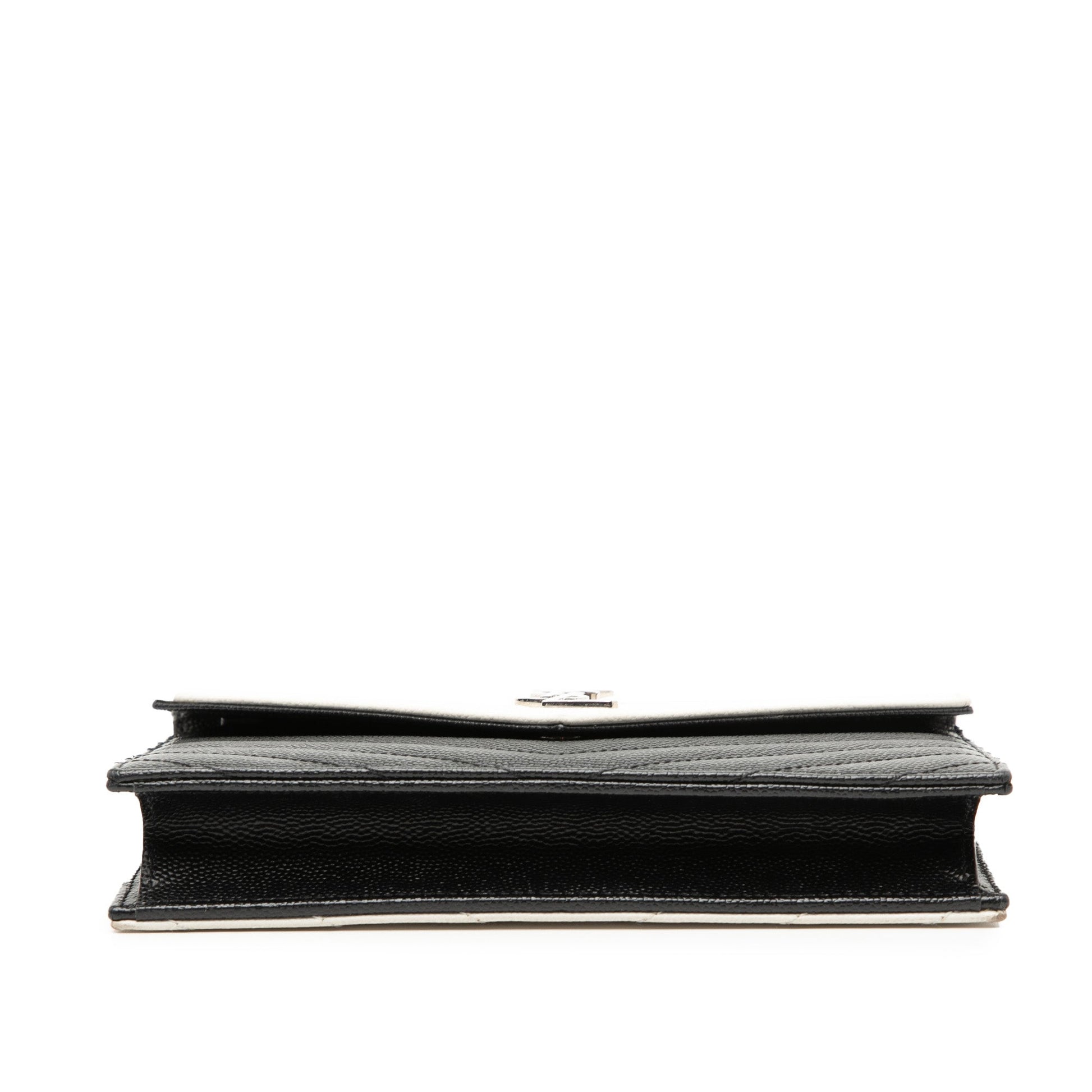 Bicolor Grain De Poudre Cassandre Envelope Chain Wallet