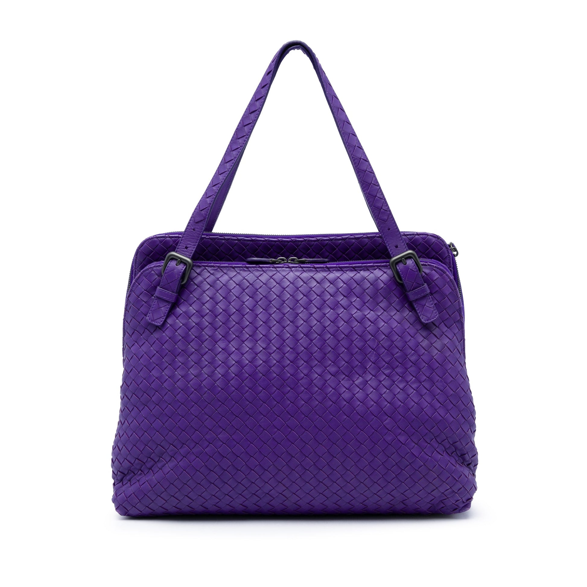 Bottega Veneta Nappa Intrecciato Double Zip Tote