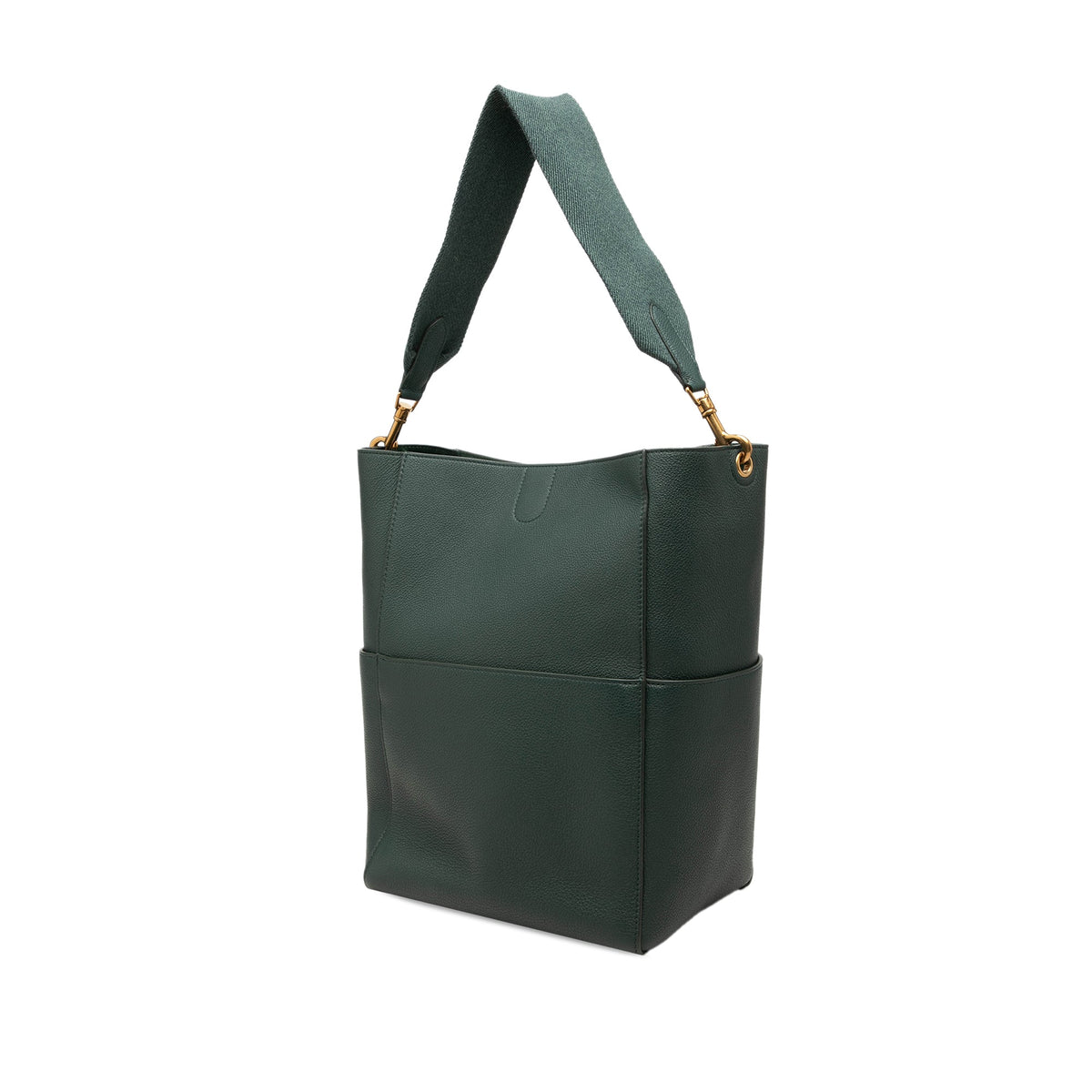 Celine Medium Soft Grained Calfskin Seau Sangle Bucket Bag