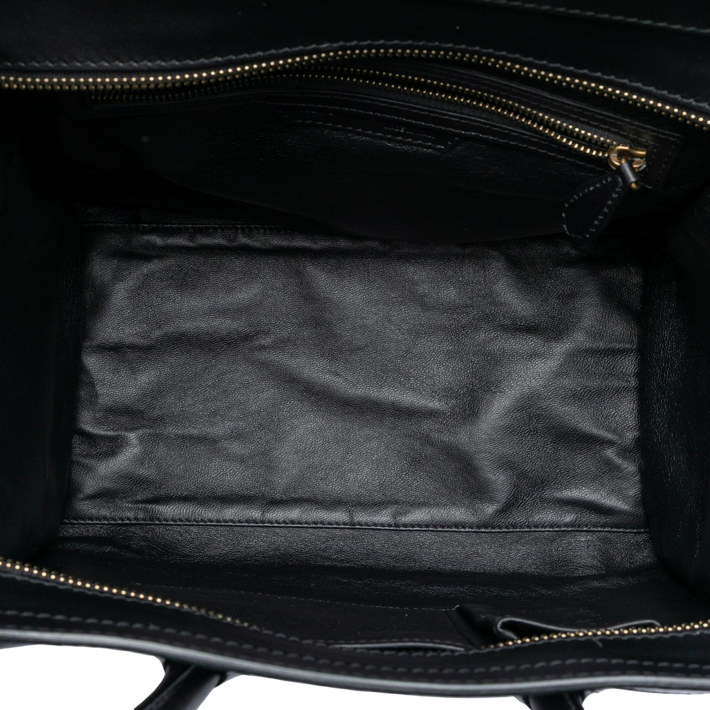 Mini Bicolor Canvas and Leather Luggage Tote