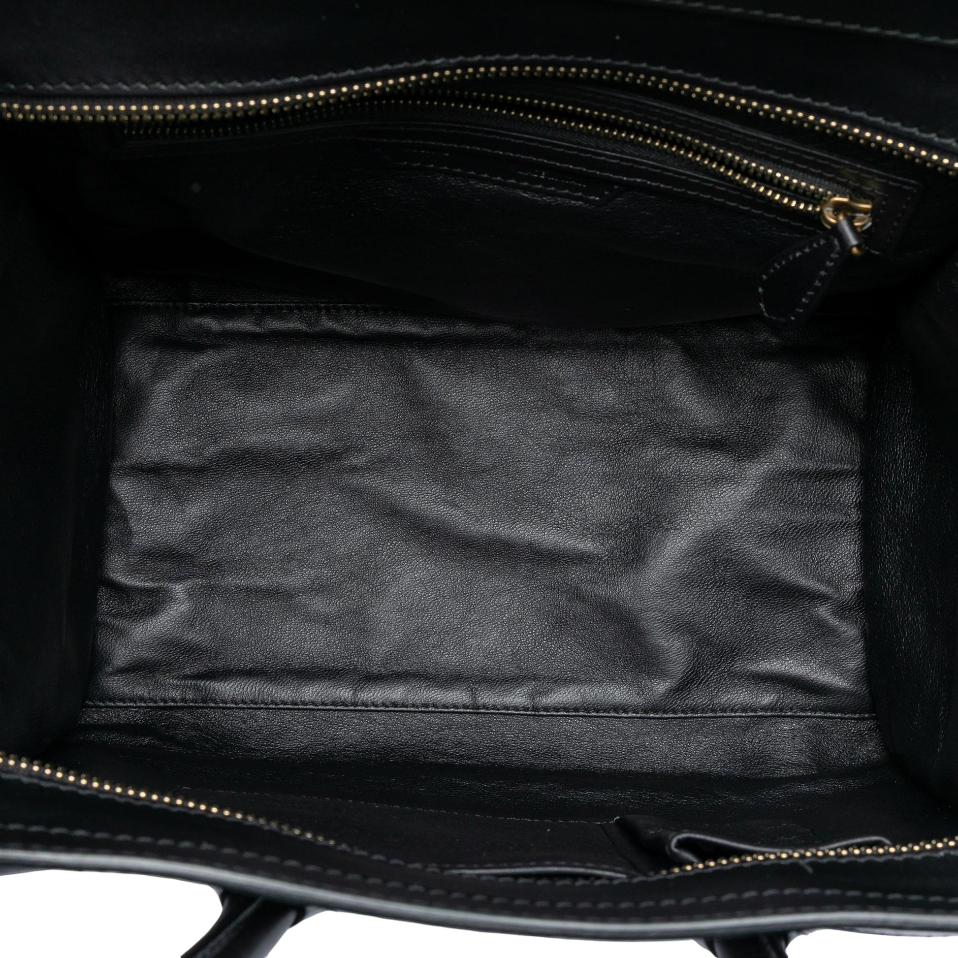 Mini Bicolor Canvas and Leather Luggage Tote