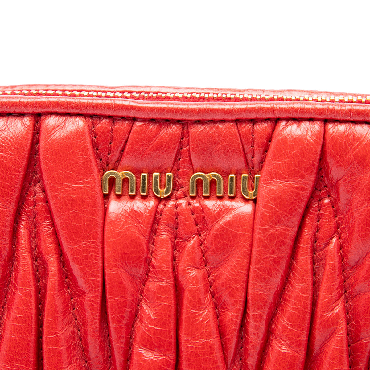 Miu Miu Matelasse Leather Shoulder Bag
