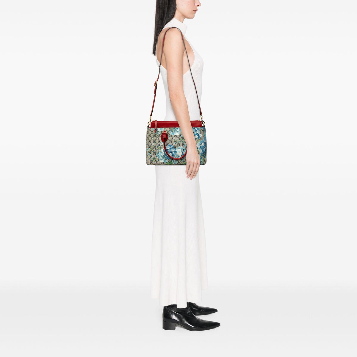Gucci GG Supreme Blooms Linea A Satchel