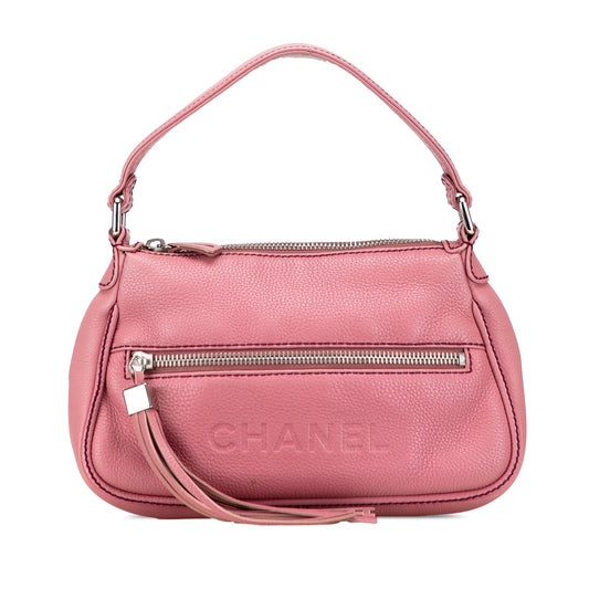 Chanel Calfskin LAX Front Pocket Shoulder Bag