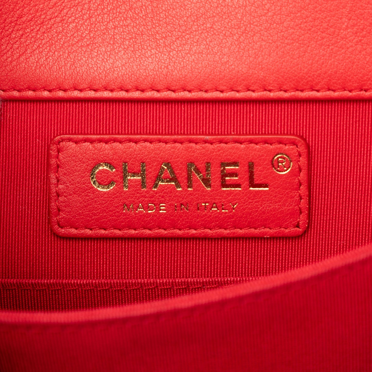 Chanel Quilted Lambskin North South Boy Flap