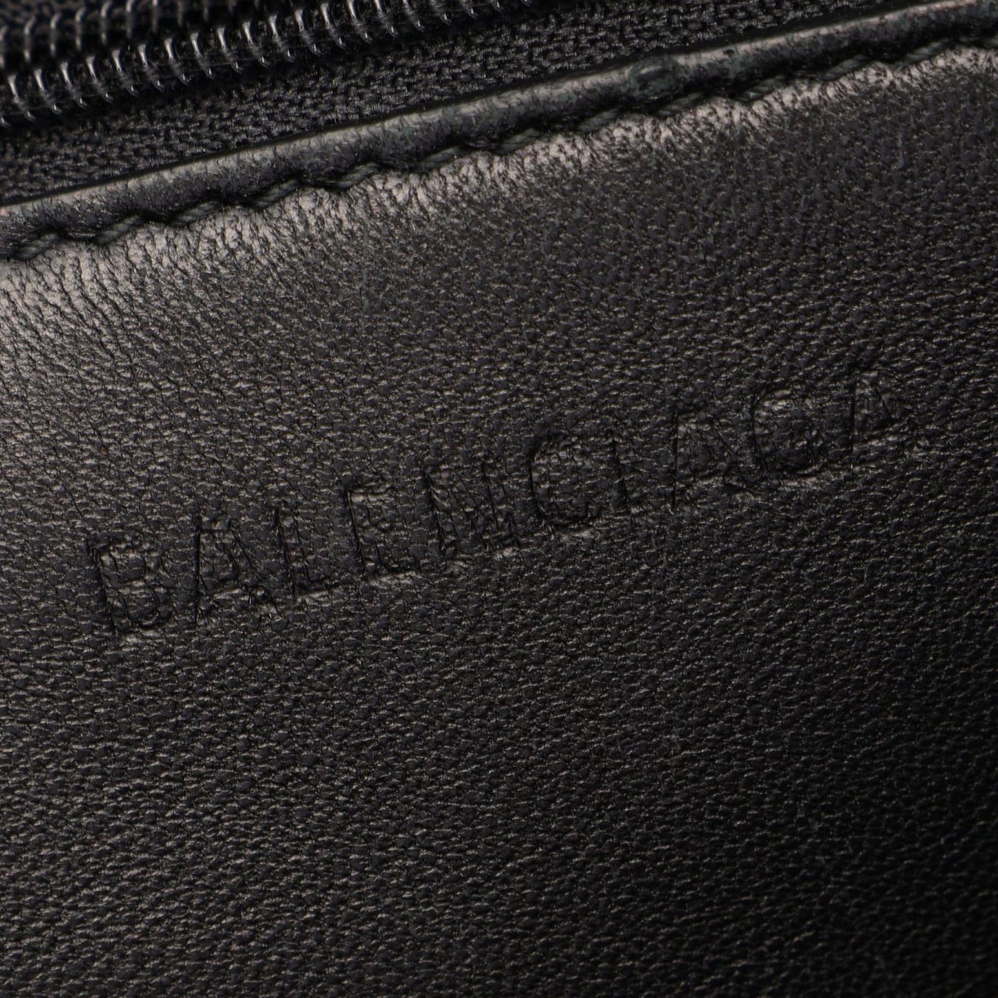 Balenciaga Small Leather Logo Market Tote