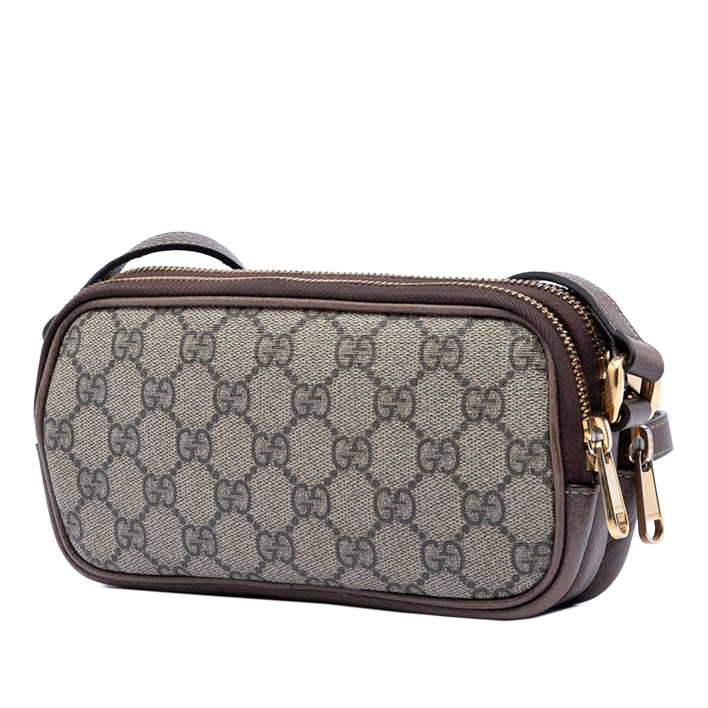 Gucci Mini GG Supreme Web Ophidia Triple Zip Crossbody