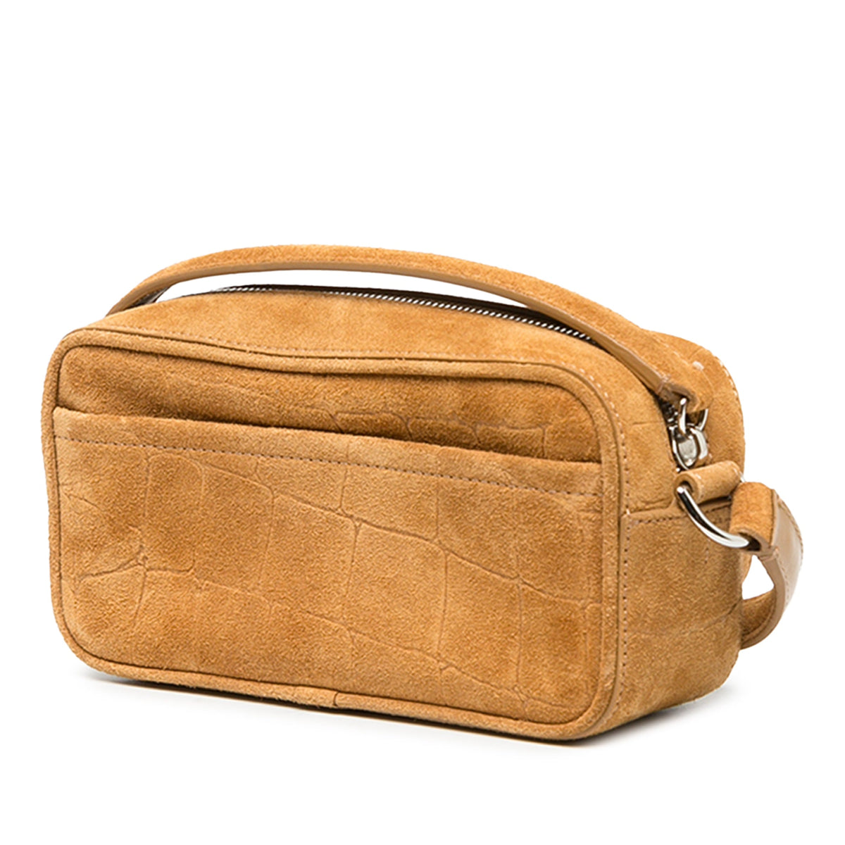 Jacquemus Croc Embossed Suede Le Baneto — Brown
