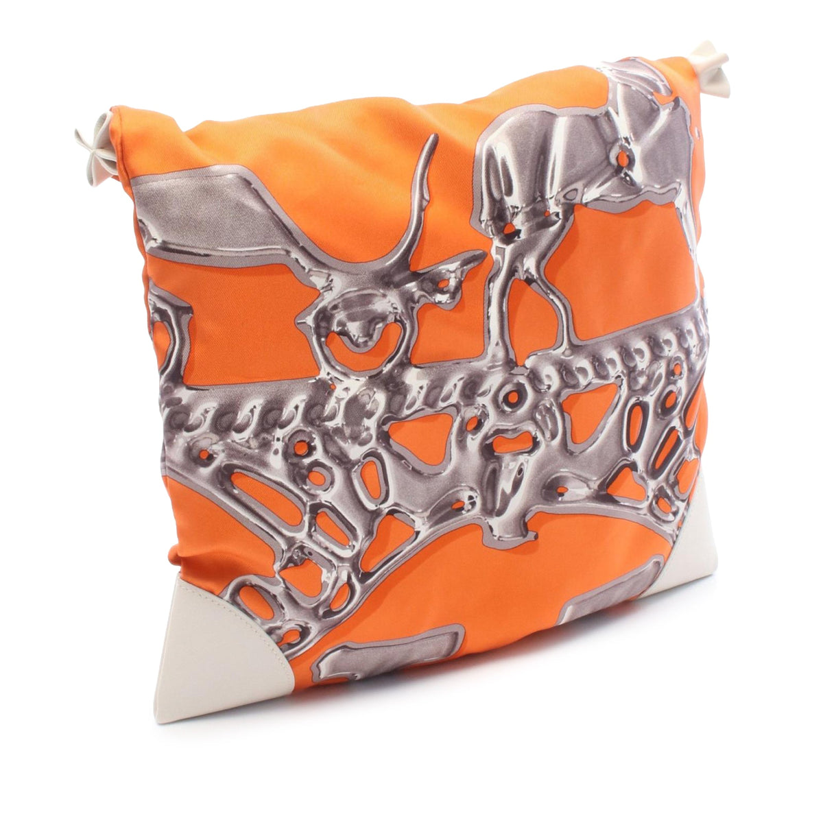 Hermès Silky City Shoulder Bag — Orange