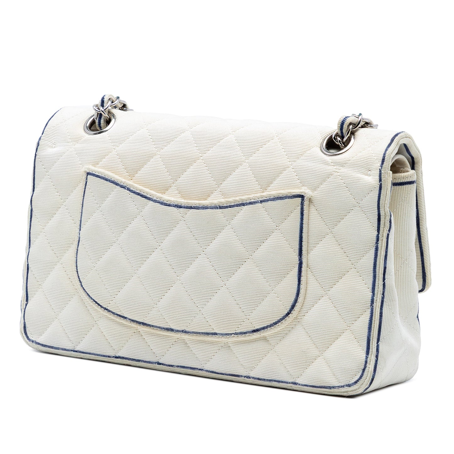 Chanel Medium Classic Printed Grosgrain Double Flap