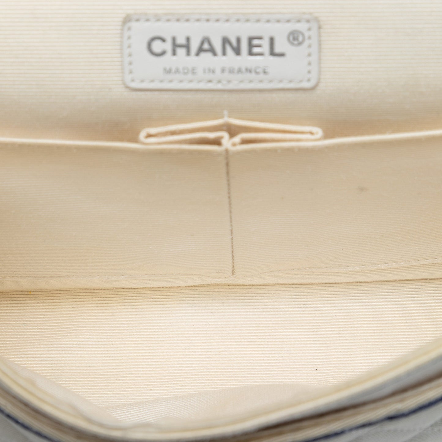 Chanel Medium Classic Printed Grosgrain Double Flap