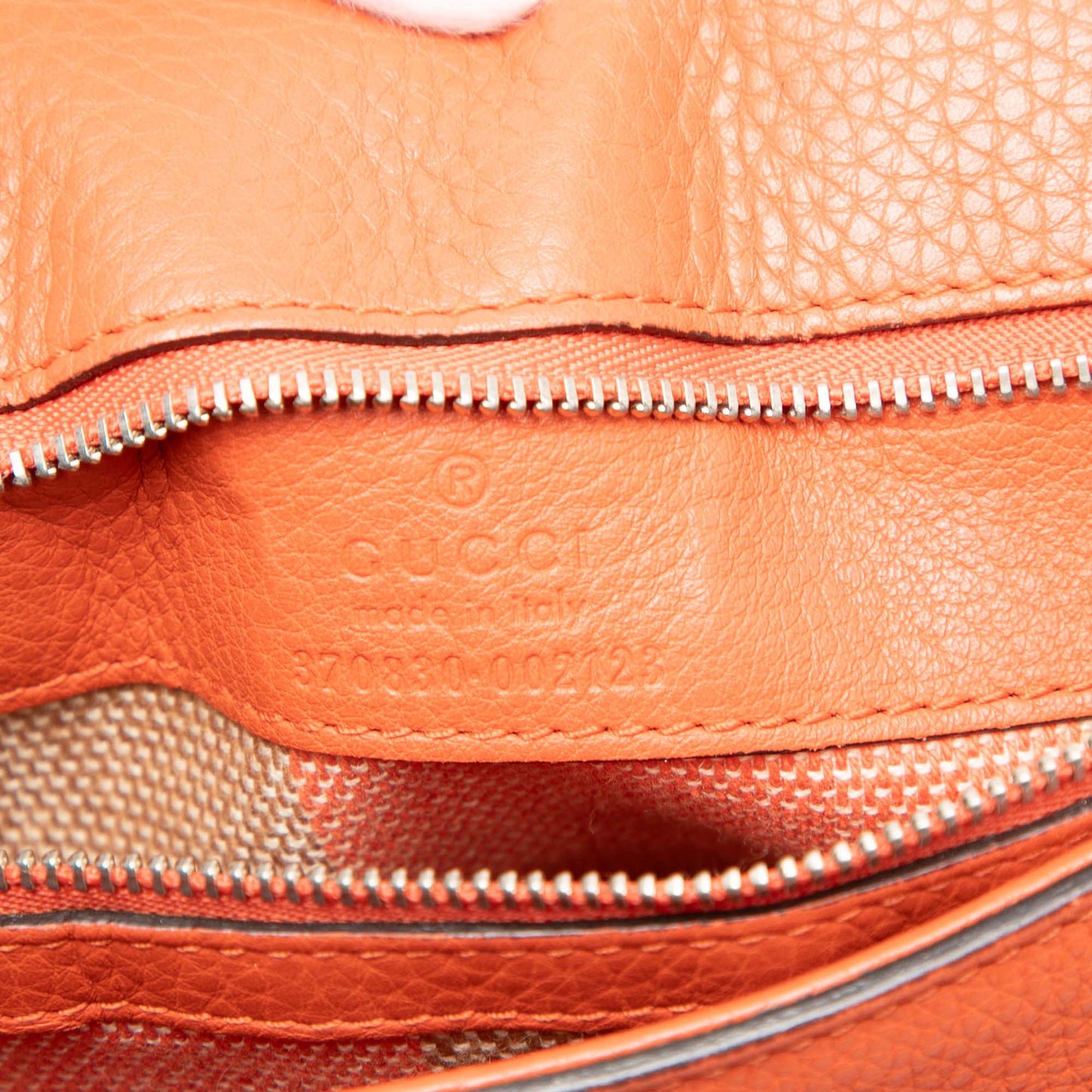 Gucci Large Leather Bamboo Daily Satchel