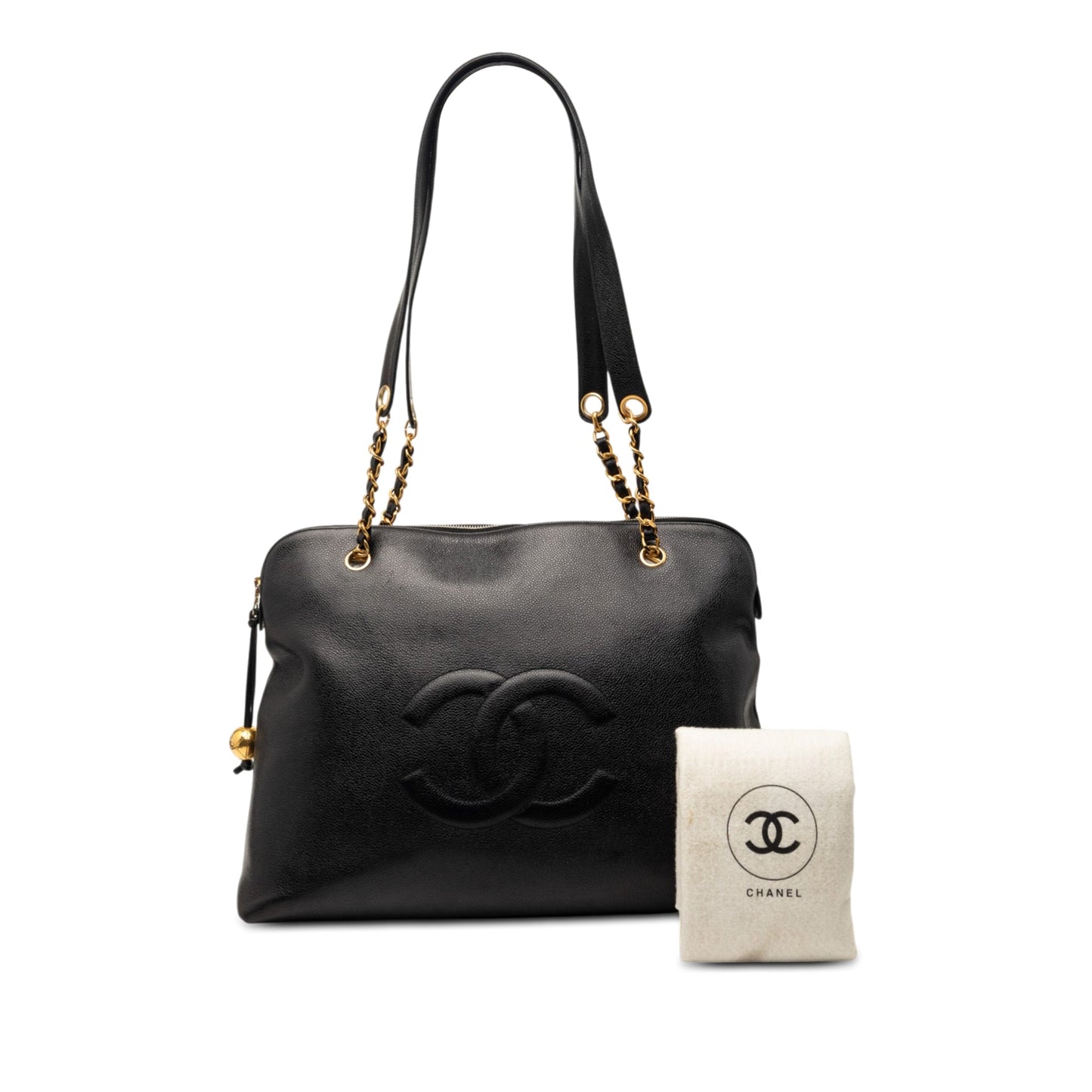 CC Caviar Shoulder Bag