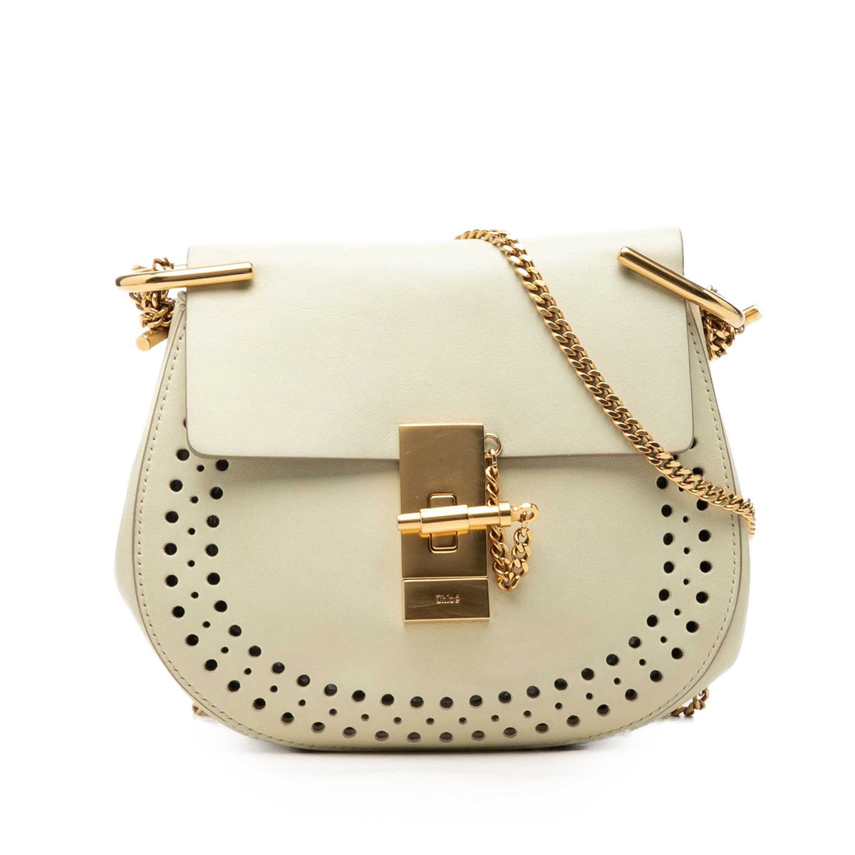 Chloé Small Perforated Leather Drew Crossbody