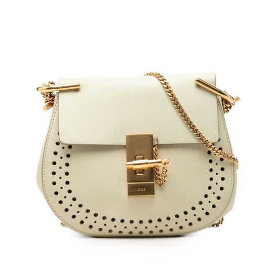 Chloé Small Perforated Leather Drew Crossbody