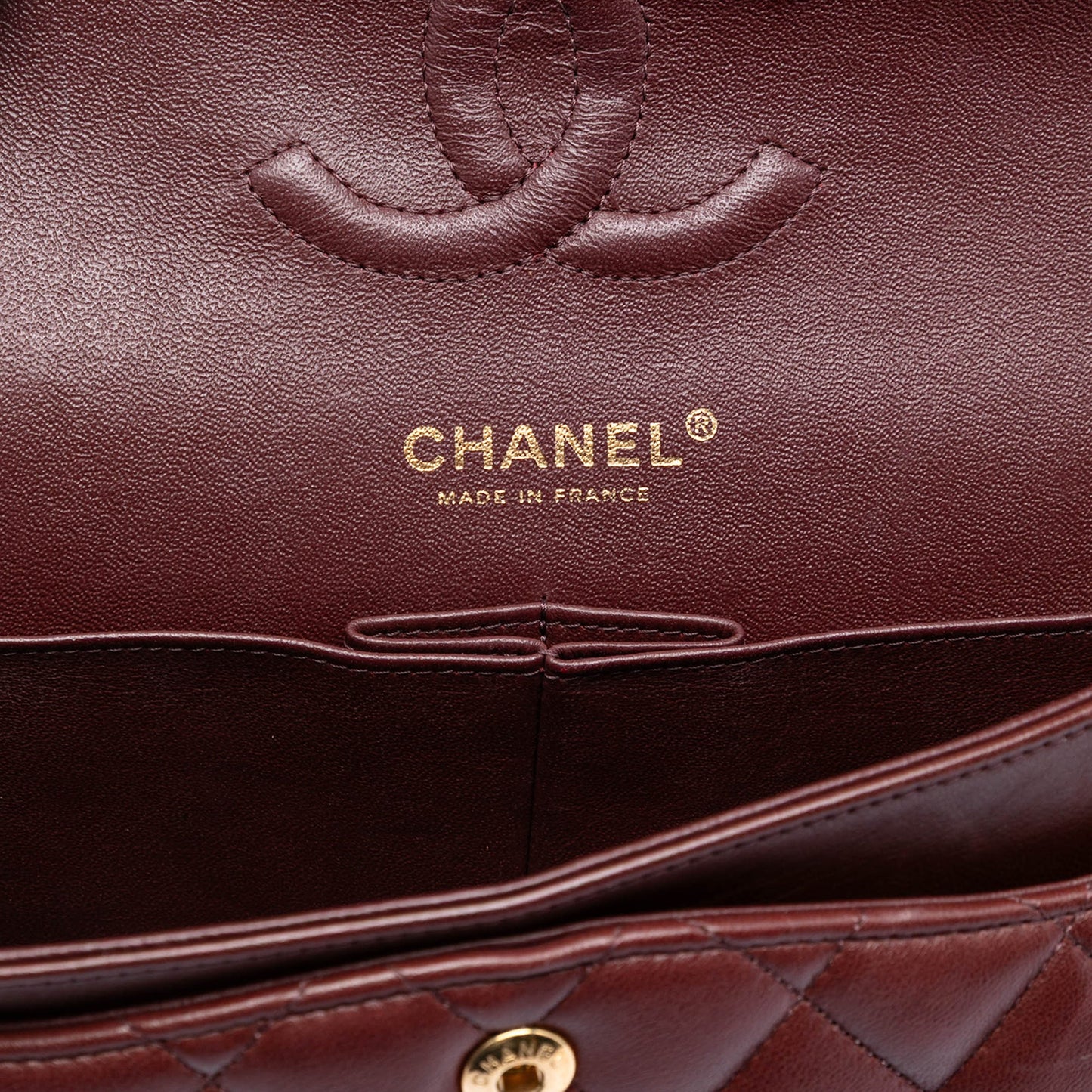 Medium Classic Tricolor Lambskin Double Flap
